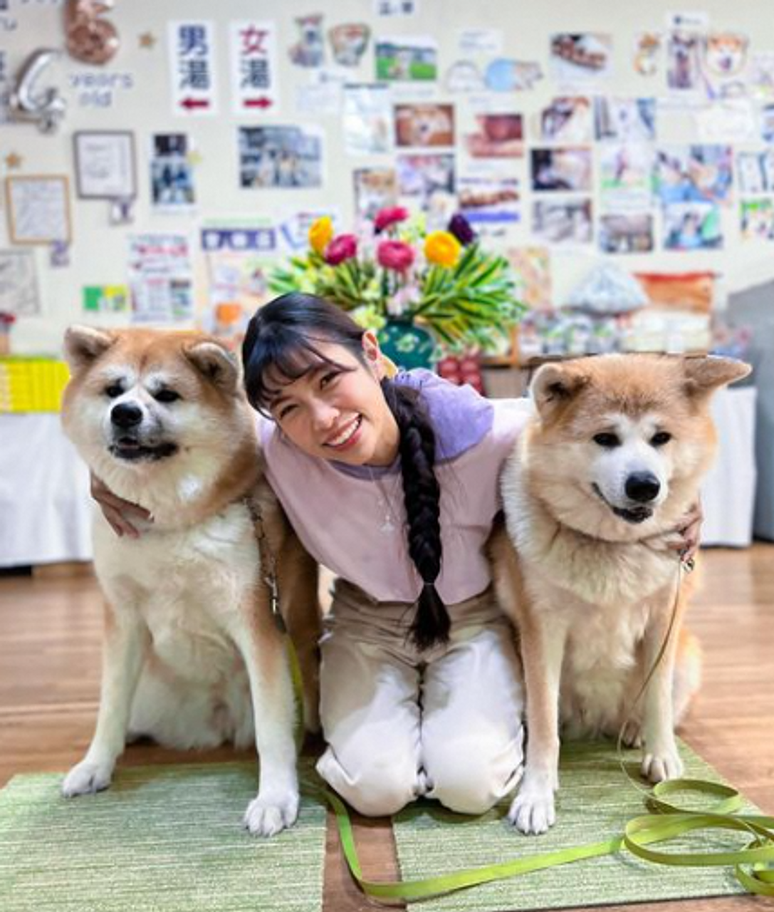 秋田犬とのふれあい＆源泉ドリップの温泉コーヒーを楽しむ（ふるさわおんせん）【大館市】