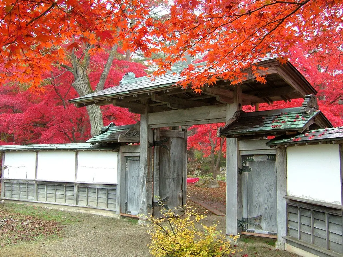 旧池田氏庭園・旧池田氏（払田分家）庭園の紅葉