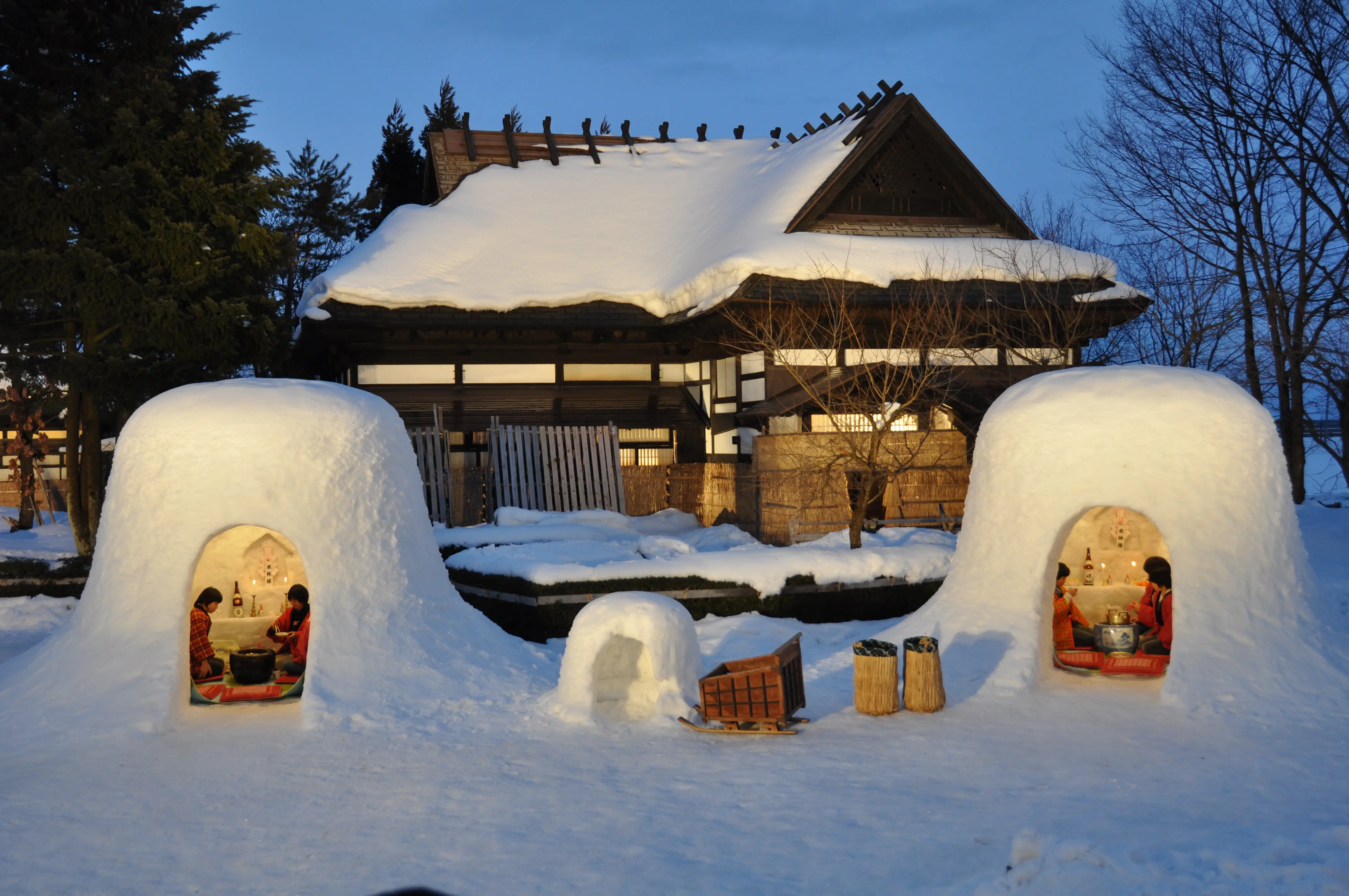 冬の古民家で雪国体験【横手市】