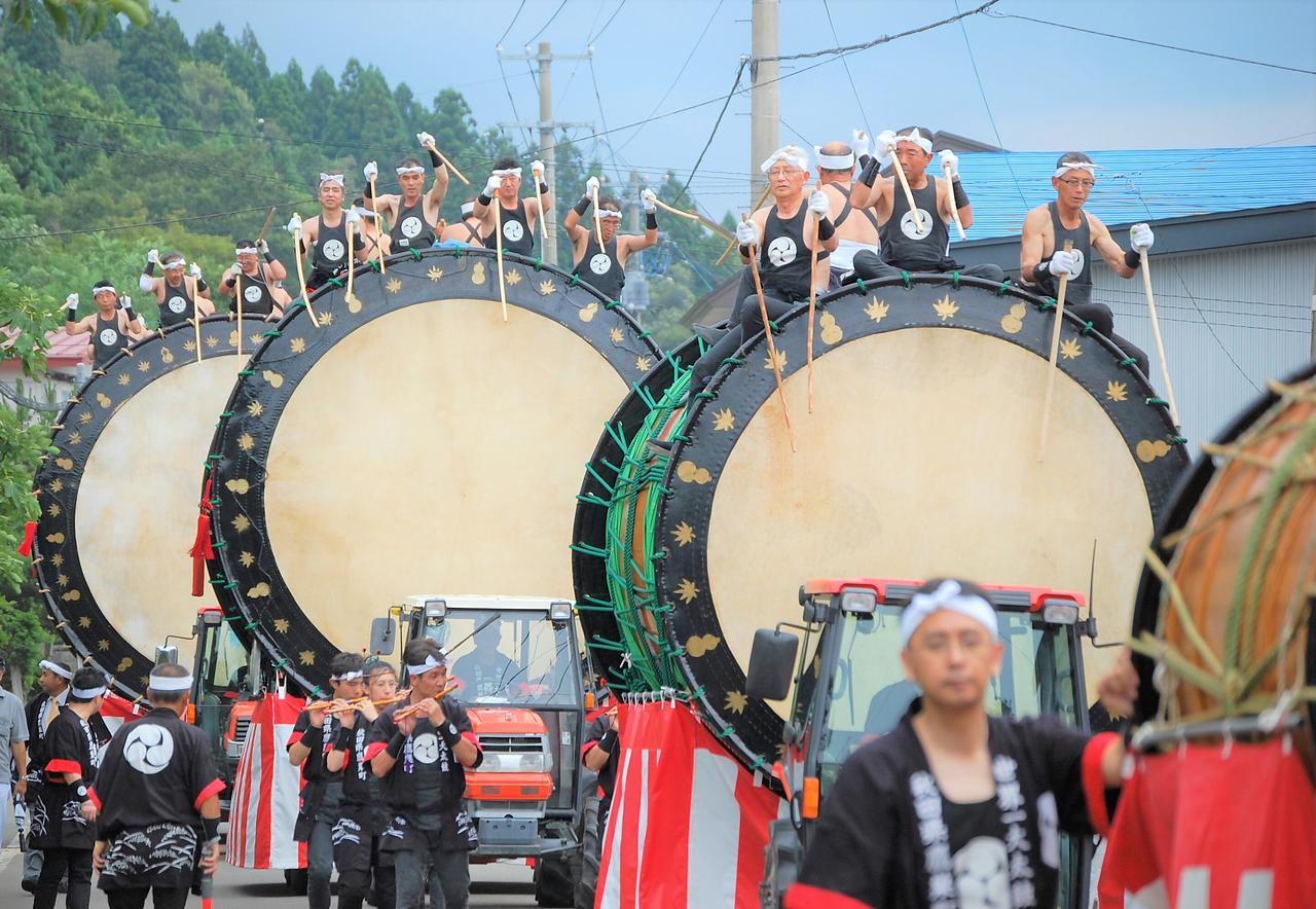 八幡宮綴子神社例大祭（綴子大太鼓）【北秋田市】