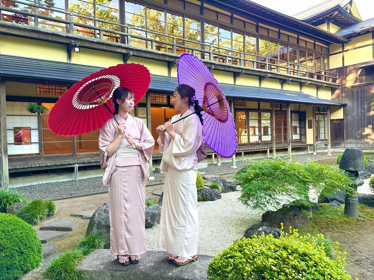 国登録有形文化財「旧料亭金勇」で着物体験