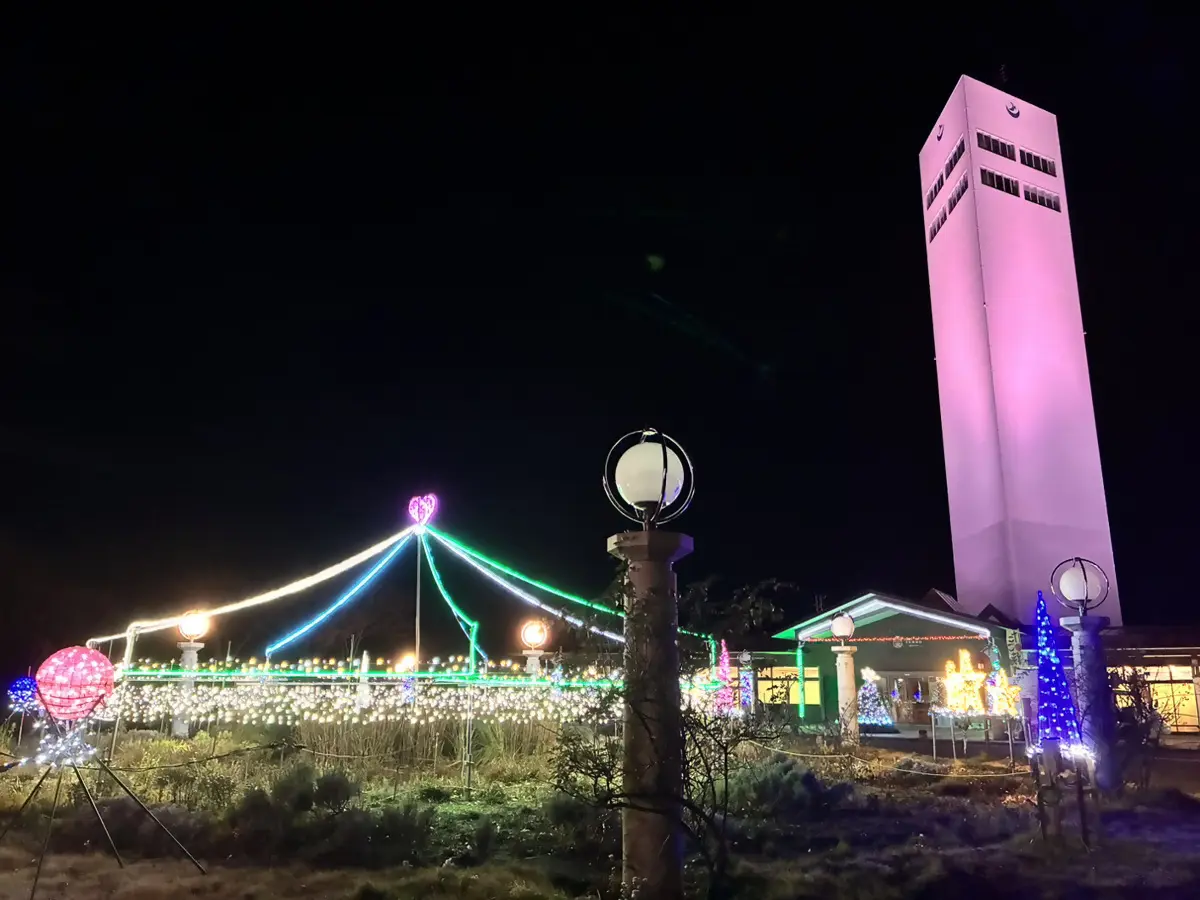 道の駅てんのう 天王グリーンランドイルミネーション【潟上市】