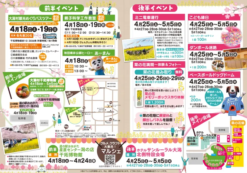 桜と菜の花まつり２０２６【大潟村】