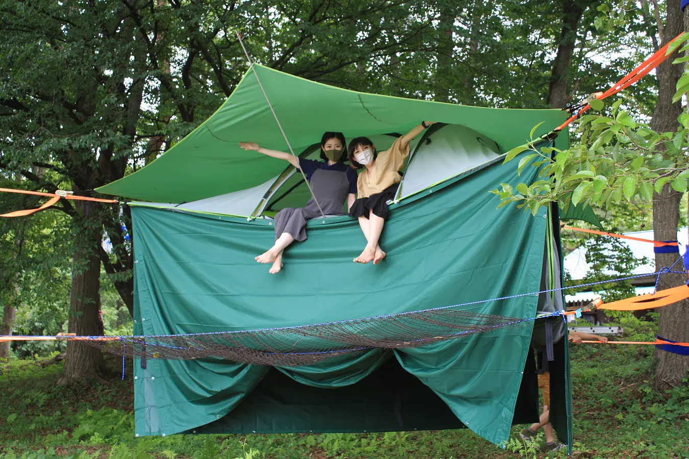 秘密基地みたいなテントを楽しむ！田沢湖の新感覚キャンプ！ | ブランニューアキタ | アキタファン