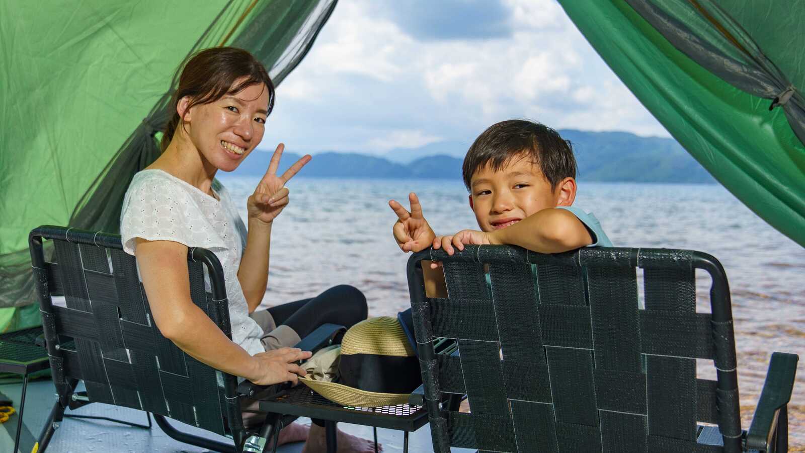 家族で田沢湖を遊びつくす！ サイクリング×手ぶらBBQ ×新感覚キャンプのアウトドアツアー | ブランニューアキタ | アキタファン